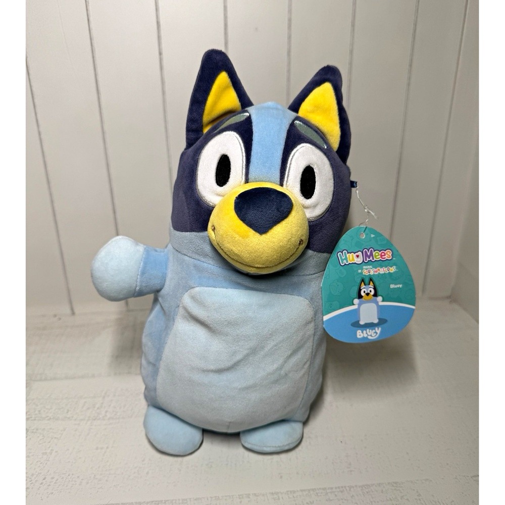 Jazwares HugMees Bluey Plush Dog Stuffed Animal w/ Tags, Bluey TV Show BRAND NEW